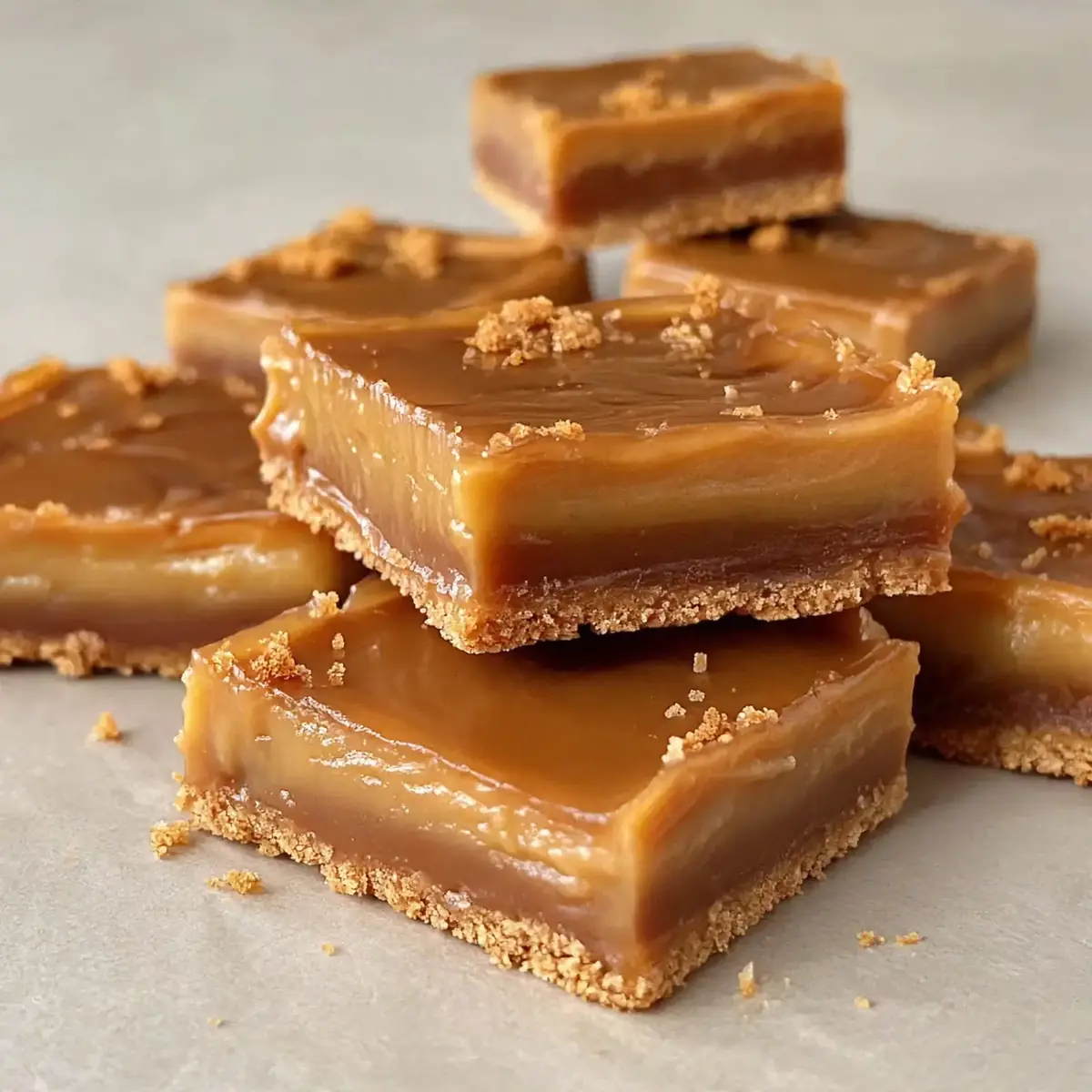 Biscoff Caramel Bars