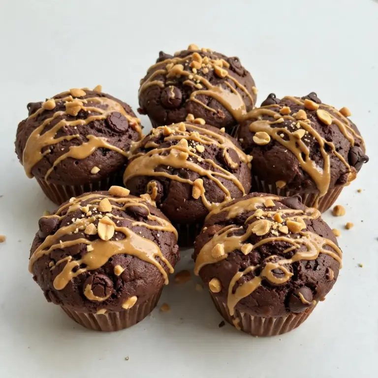 Chocolate Peanut Butter Muffins