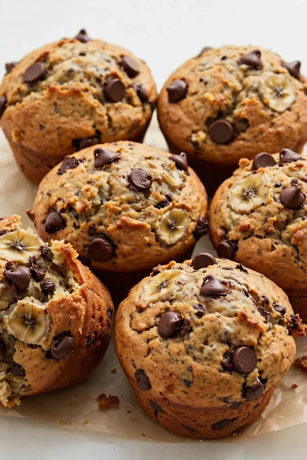 Classic Banana Chocolate Chip Muffins
