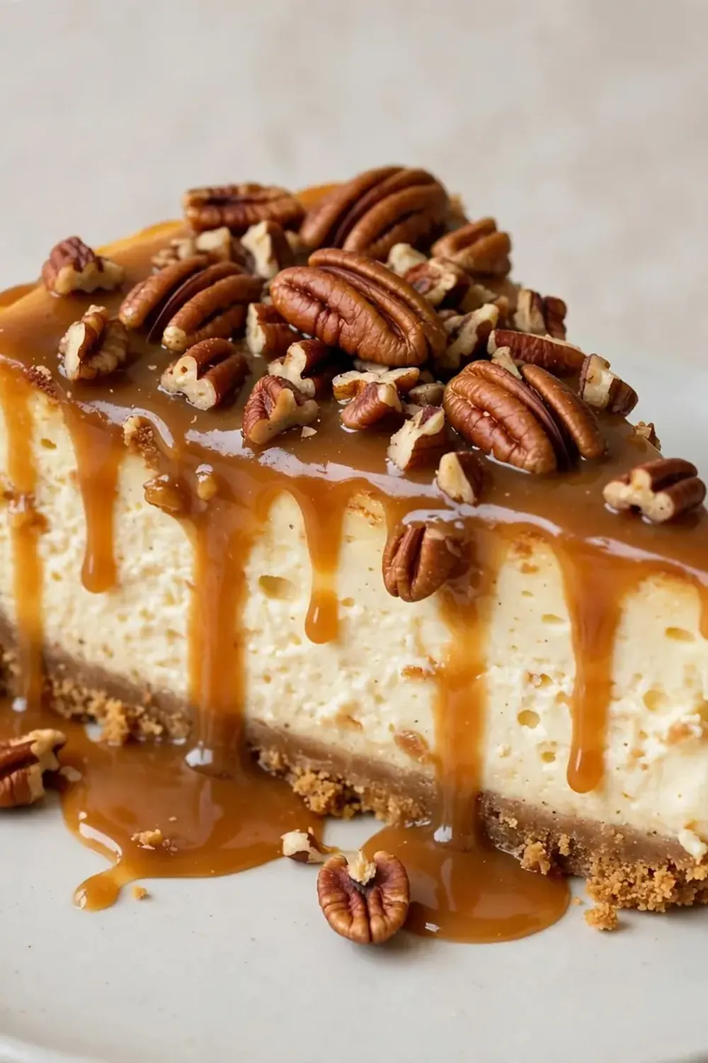 Classic Caramel Pecan Cheesecake