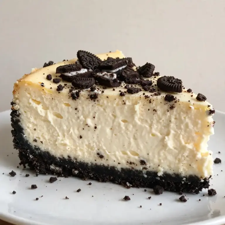 Classic Oreo Crust Cheesecake