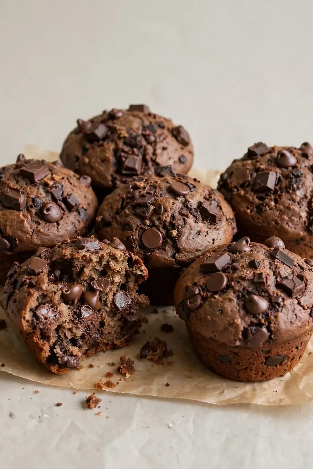 Double Chocolate Chip Muffins