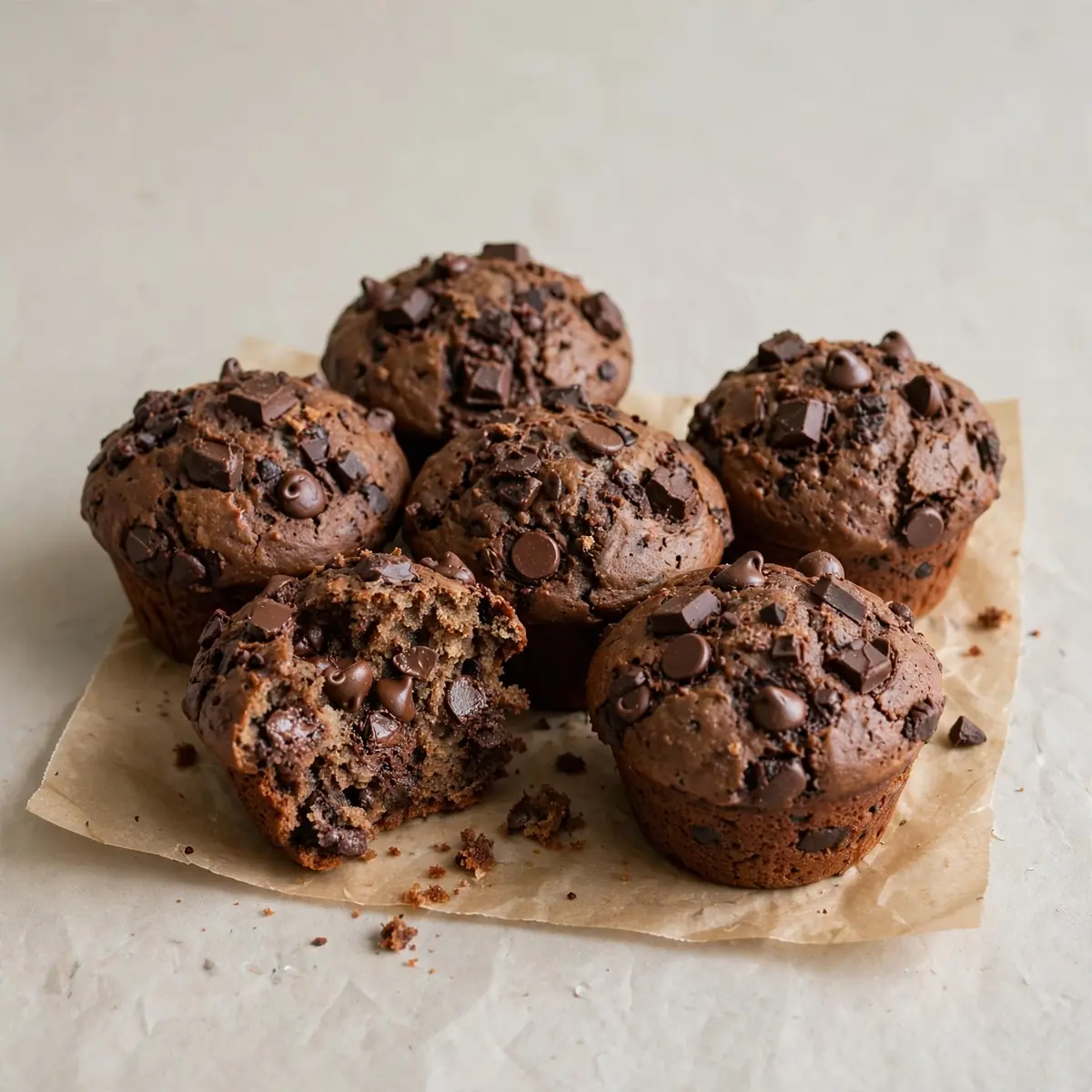 Double Chocolate Chip Muffins