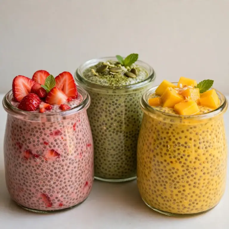 Easy Chia Seed Pudding (3 Flavors)