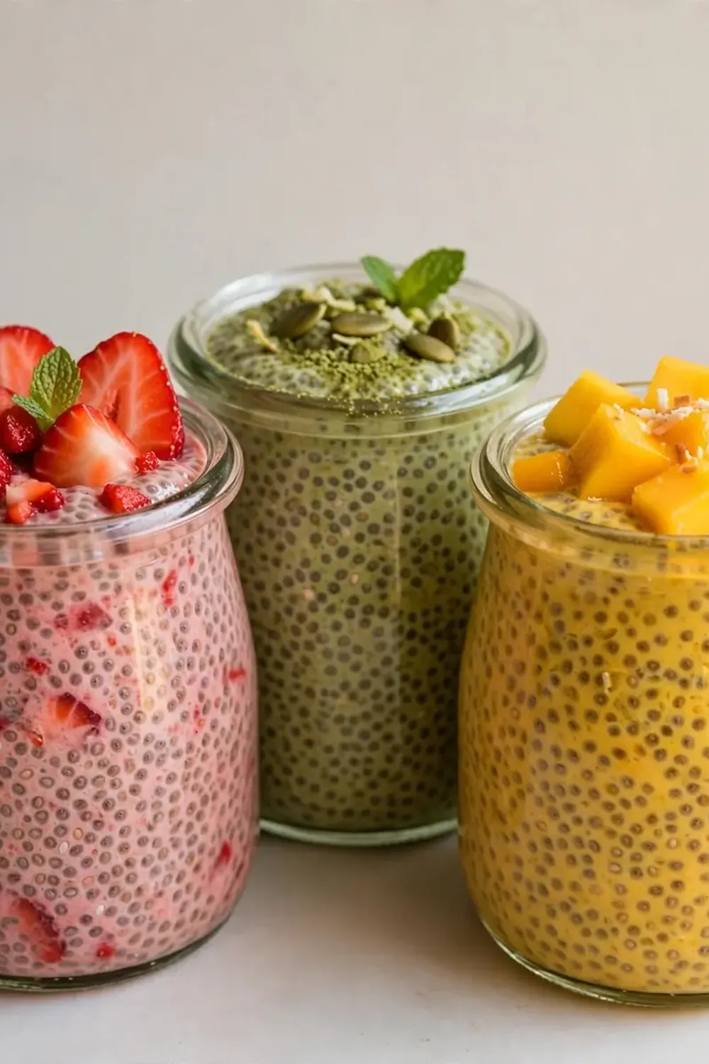 Easy Chia Seed Pudding (3 Flavors)