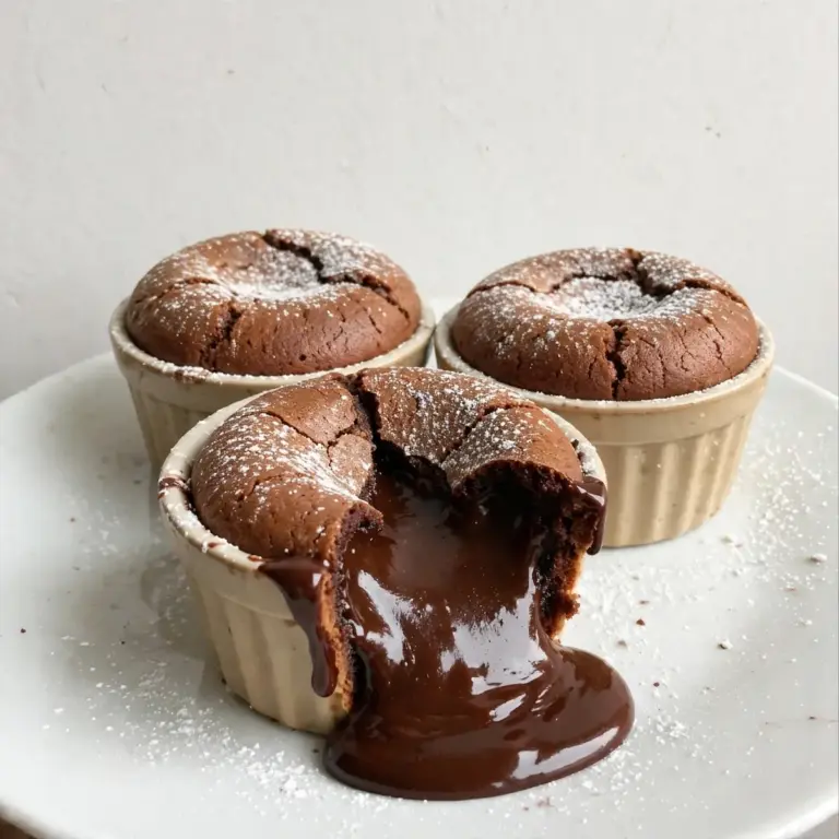 Easy Chocolate Lava Cakes