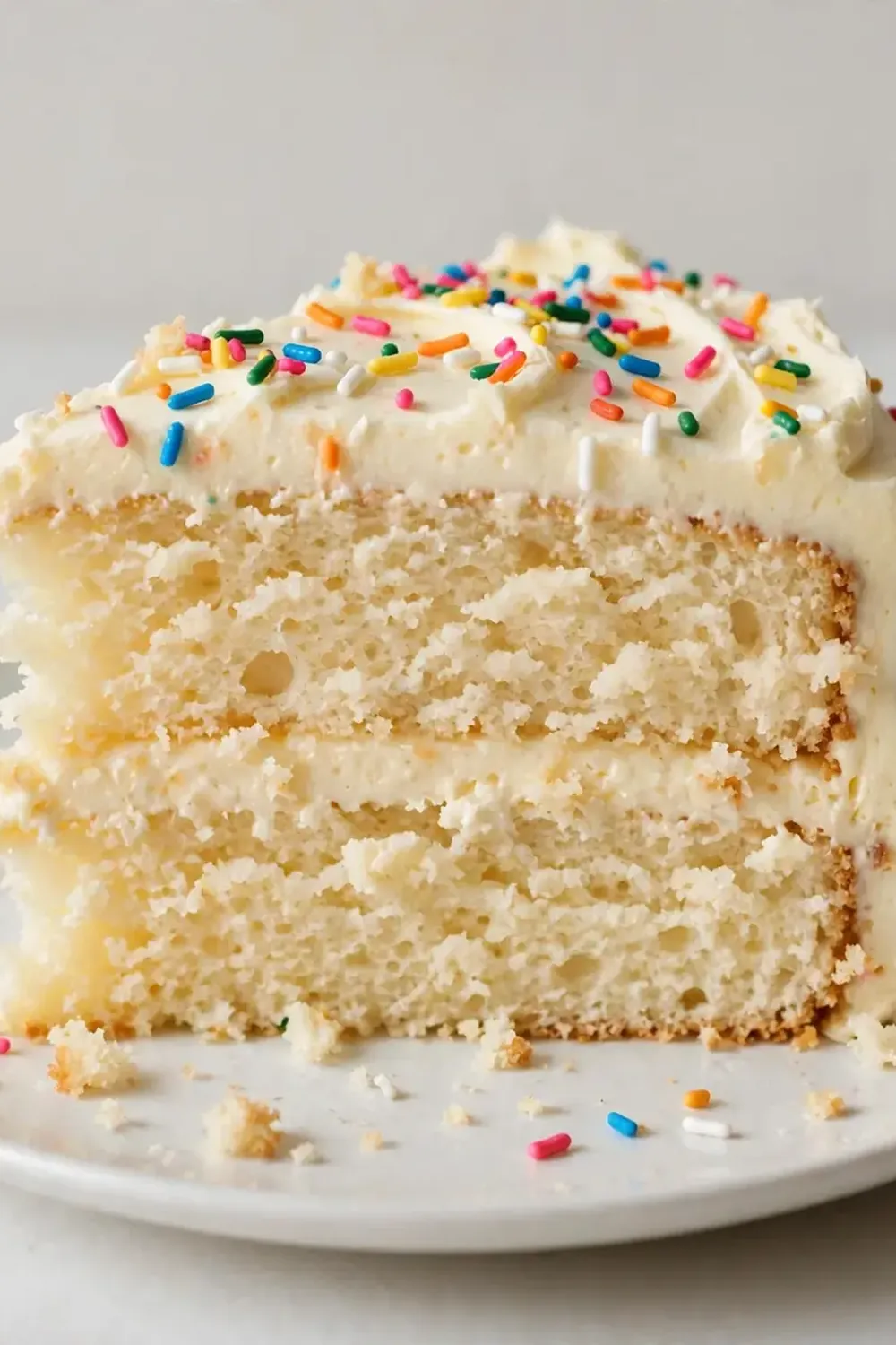 Fluffy Vanilla Birthday Cake