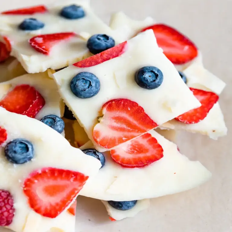 Frozen Yogurt Berry Bark