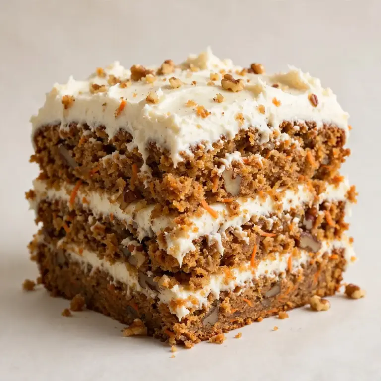 Moist Carrot Cake With Cream Cheese Frosting
