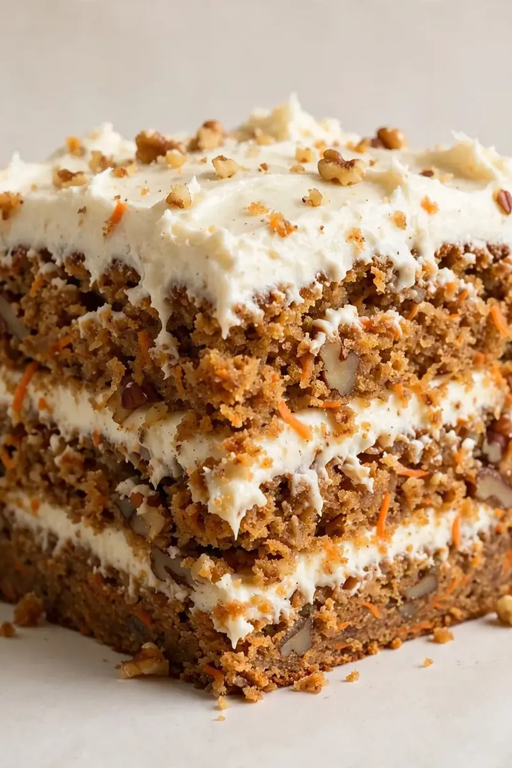Moist Carrot Cake with Cream Cheese Frosting