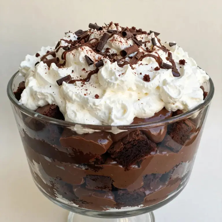 No-Bake Chocolate Trifle With Whipped Cream