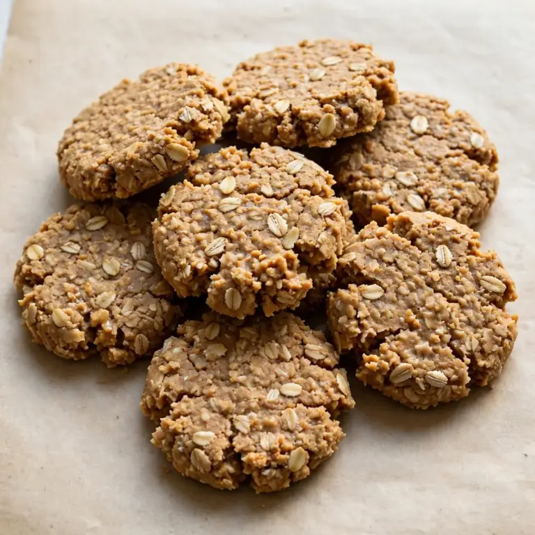 No-Bake Peanut Butter Oat Cookies
