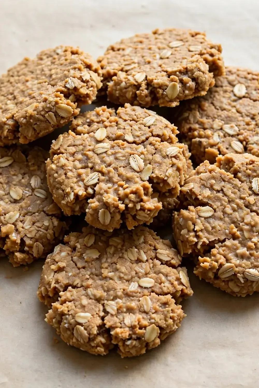 No-Bake Peanut Butter Oat Cookies