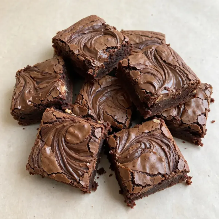 Nutella Swirl Brownies