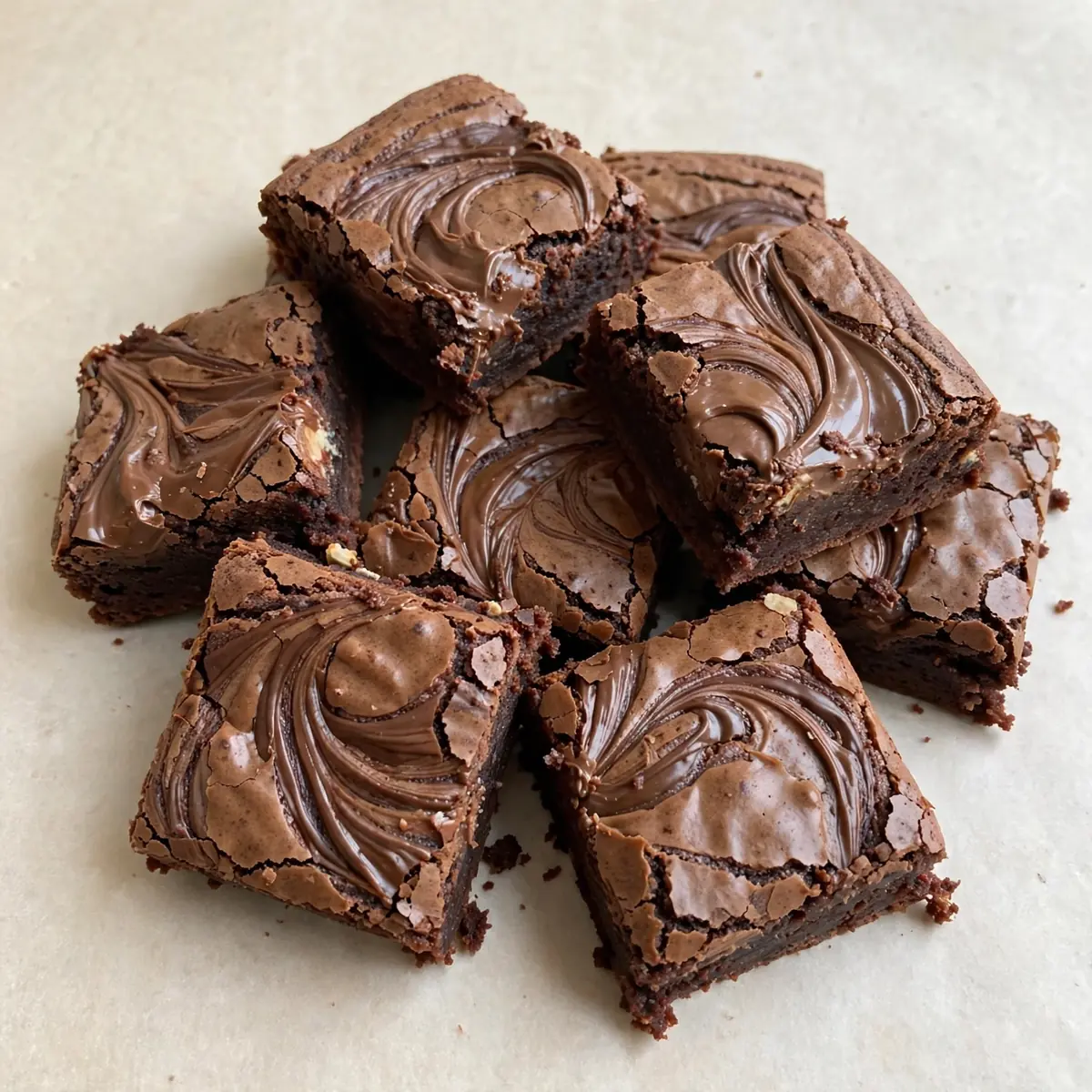 Nutella Swirl Brownies