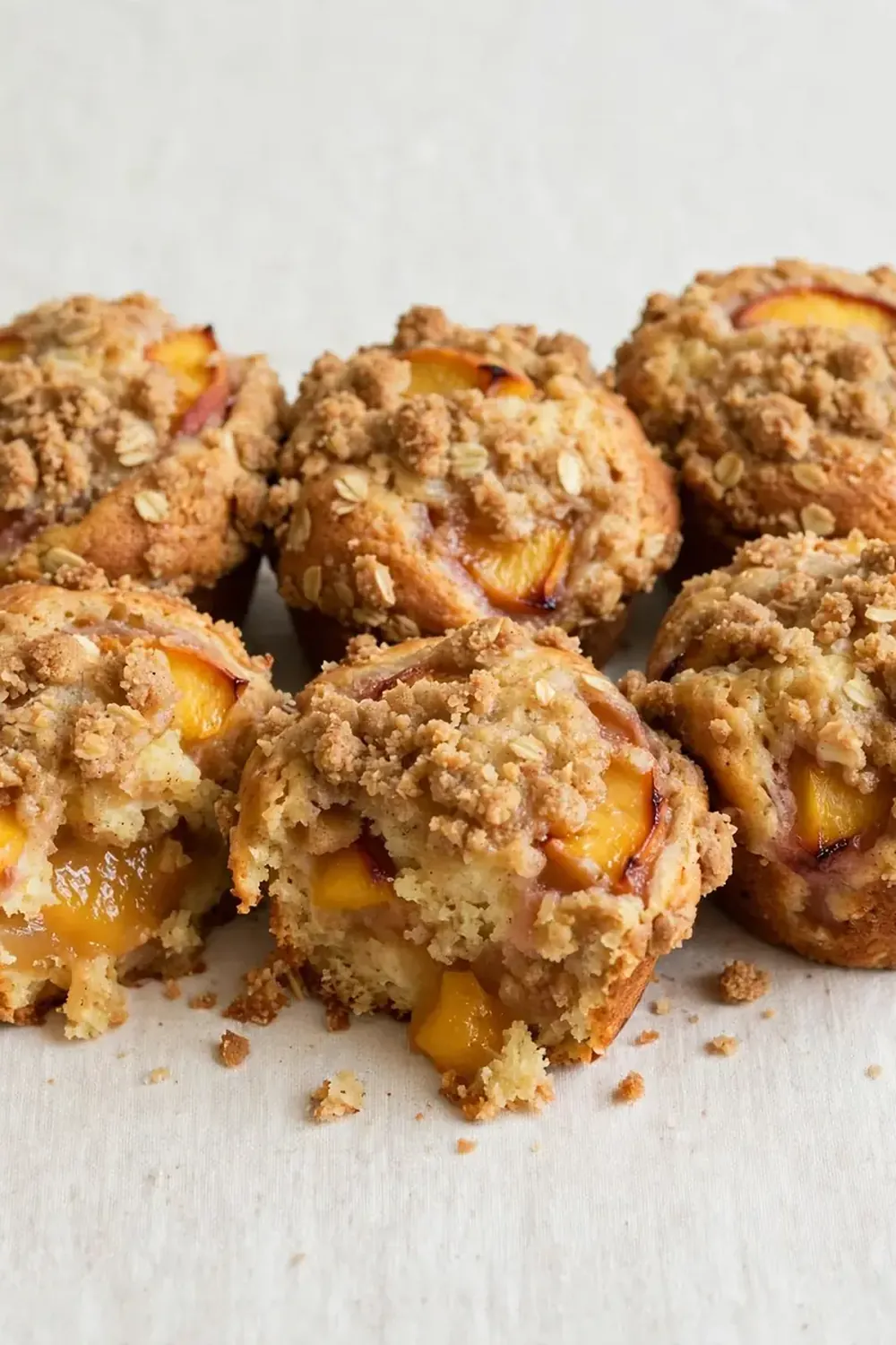 Peach Cobbler Muffins