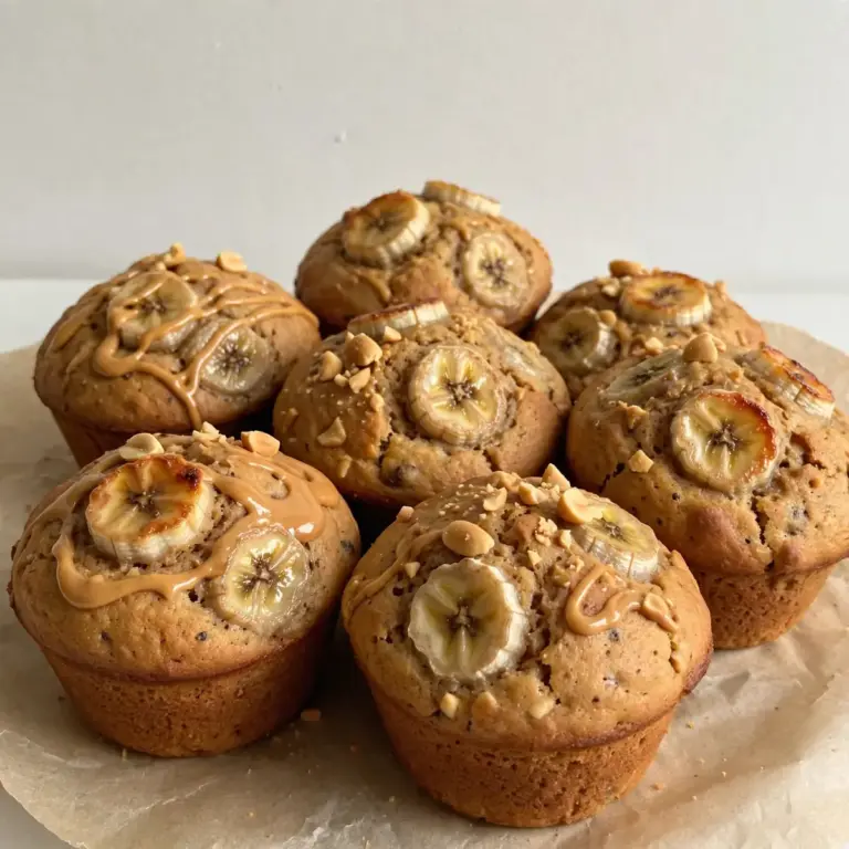 Peanut Butter Banana Muffins