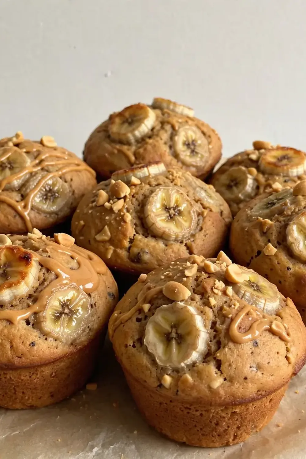 Peanut Butter Banana Muffins