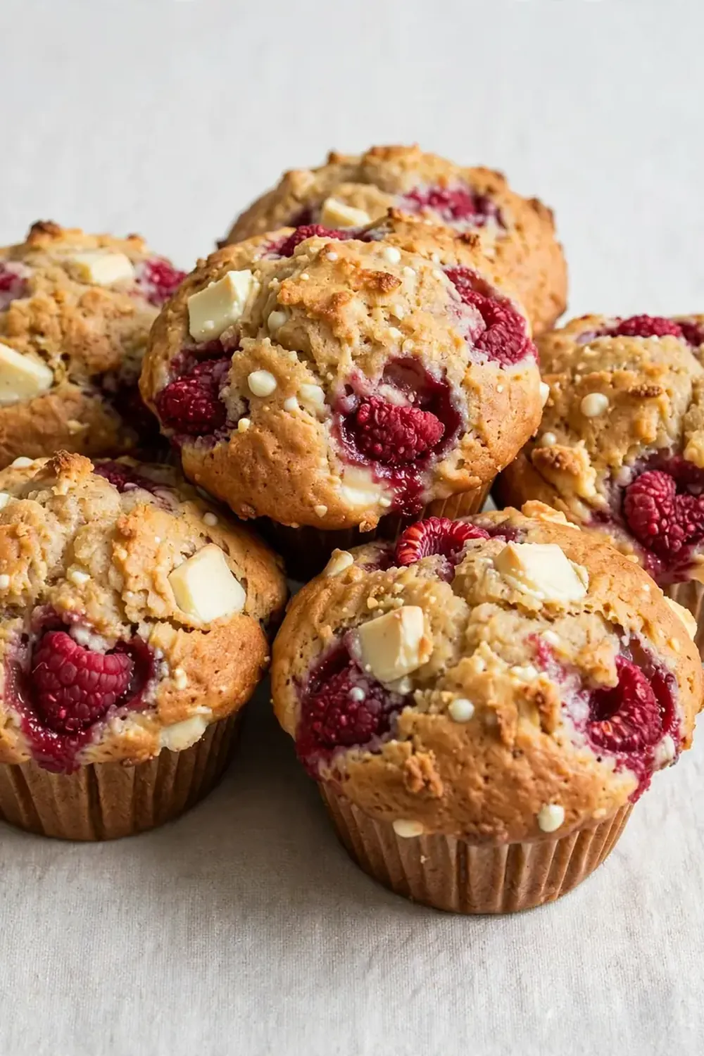 Raspberry White Chocolate Muffins