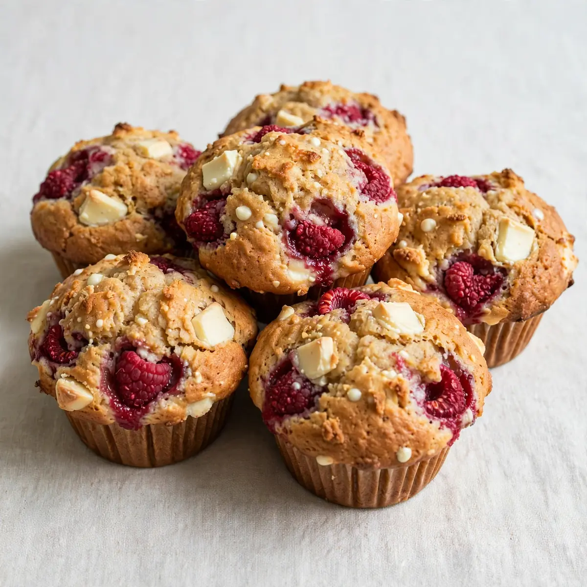 Raspberry White Chocolate Muffins