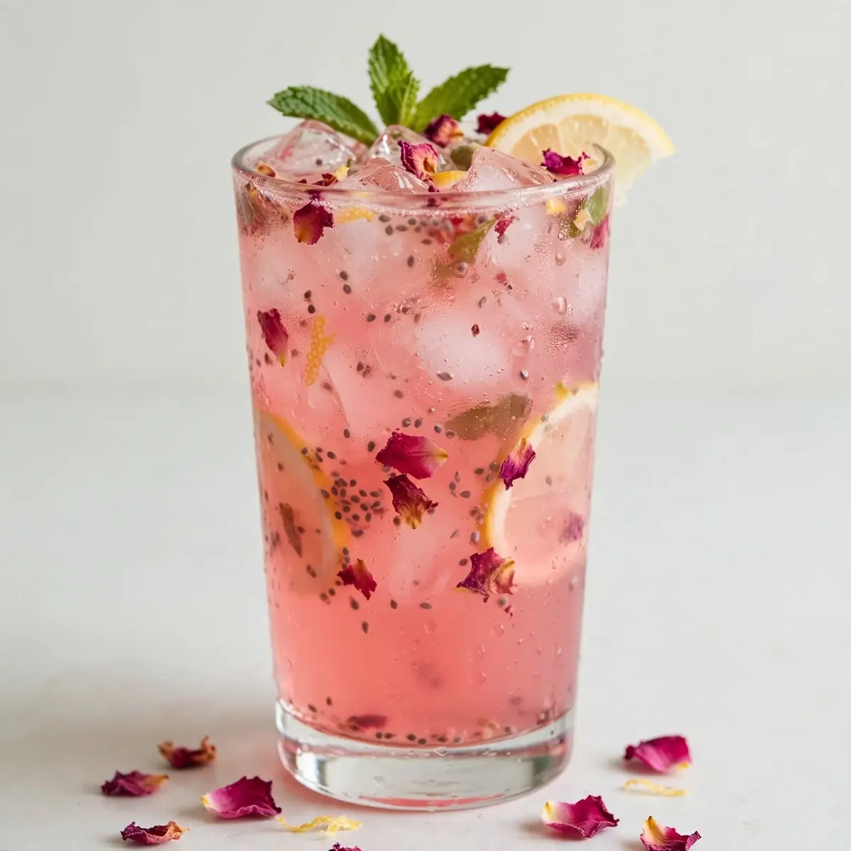 Rose Lemonade Mocktail