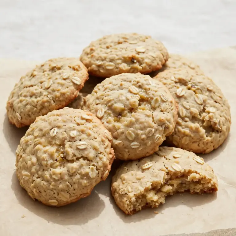 Soft Banana Oat Cookies