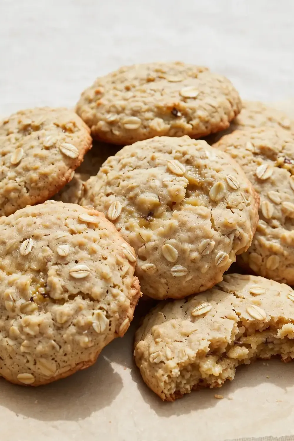 Soft Banana Oat Cookies