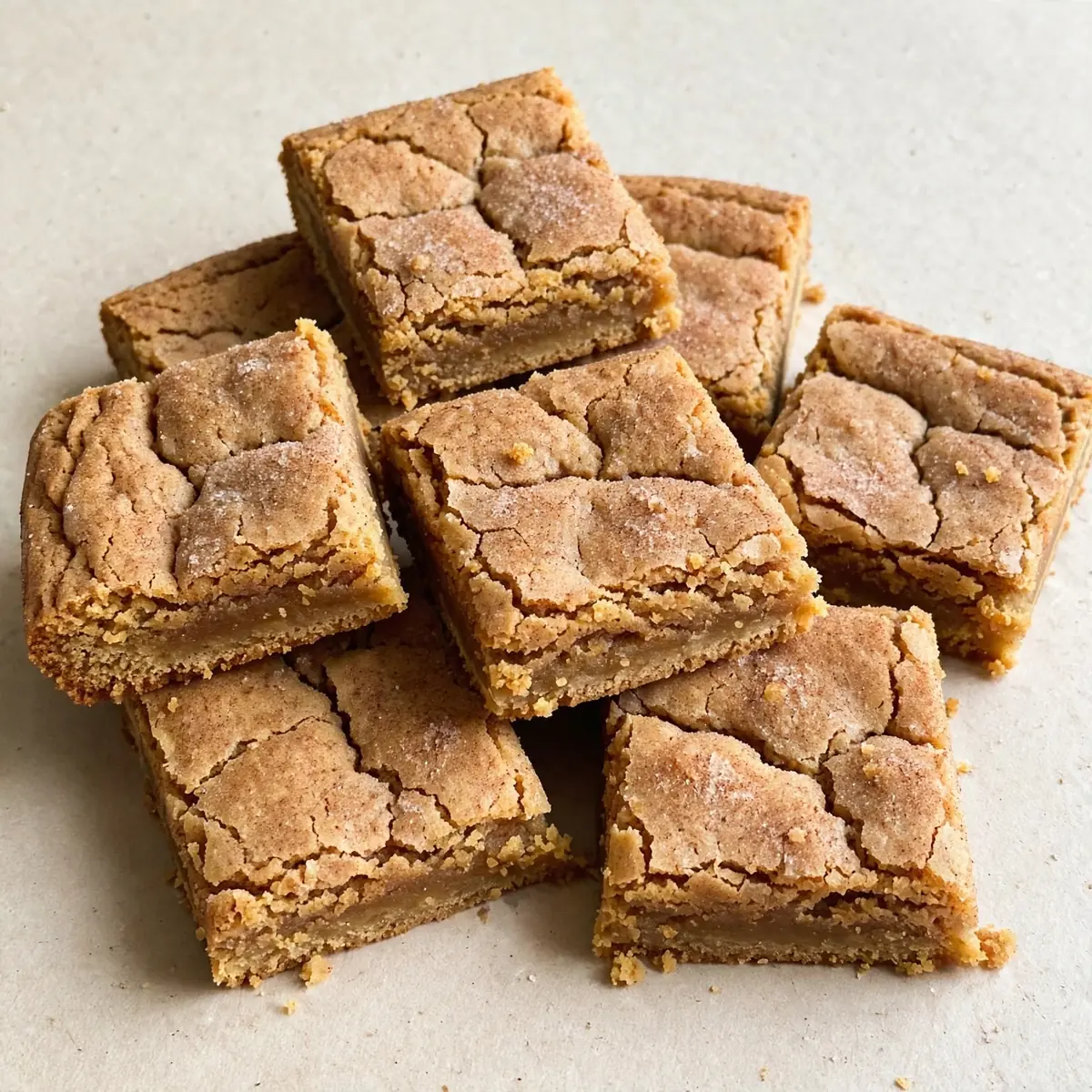 Thick And Chewy Snickerdoodle Bars